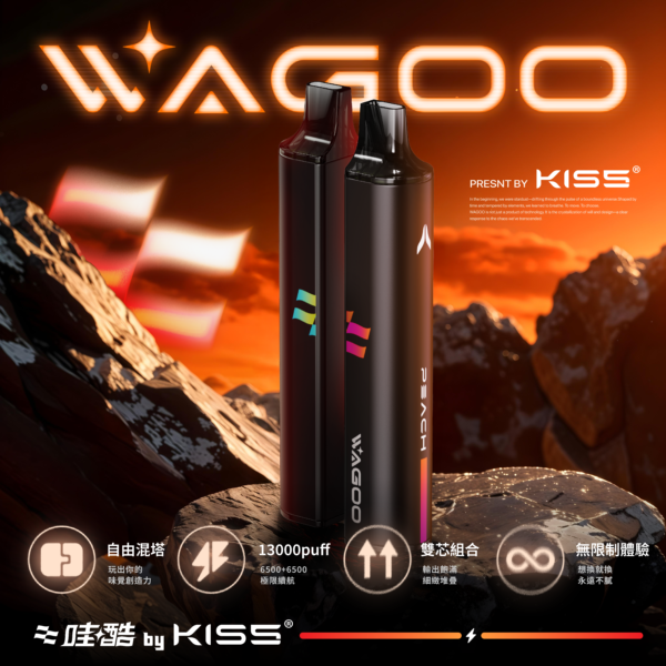 迪拜爆款【WAGOO❣️哇酷拋棄式6500口❣️】by KIS5 的高端品牌 【滿7送1請備注口味】